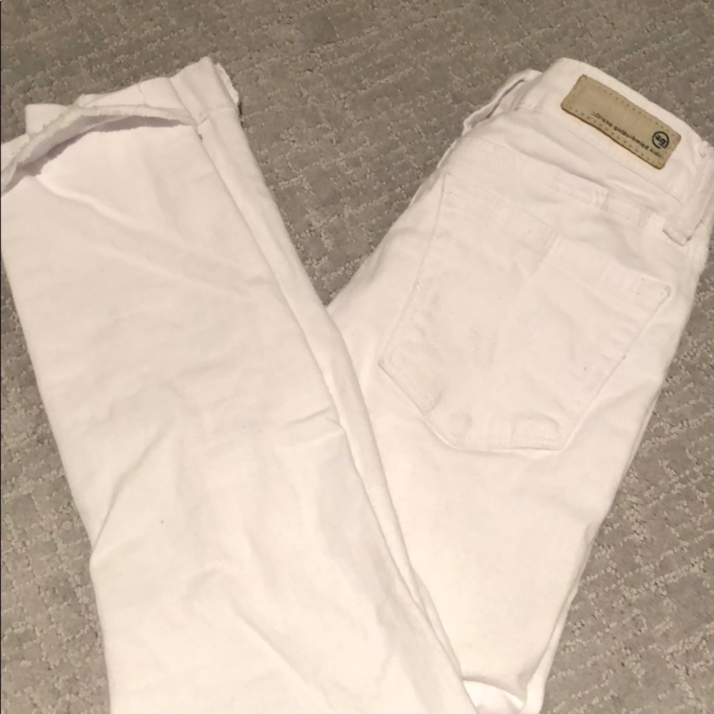 Ag-Adriano goldschmied kids white distressed jeans